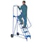 Vestil 90 H Steel Roll A Fold Ladder, 58 deg., Perf, 6 Step, 6 Steps LAD-RAF-6-P - alternate 4